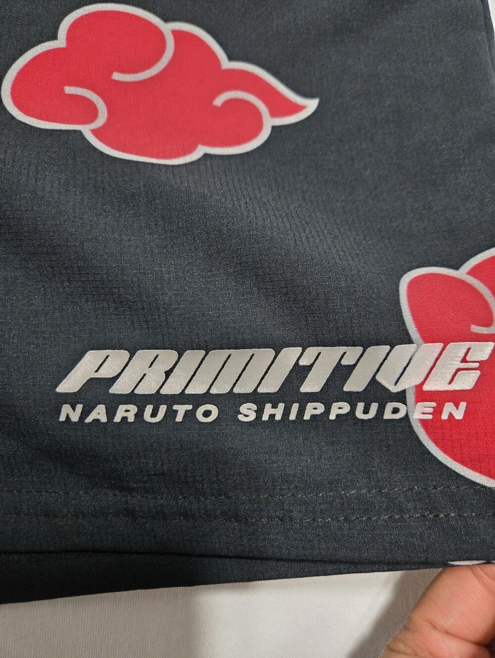 NWT Primitive x Naruto Shippuden Men's Akatsuki Swimming Board Shorts sz XL